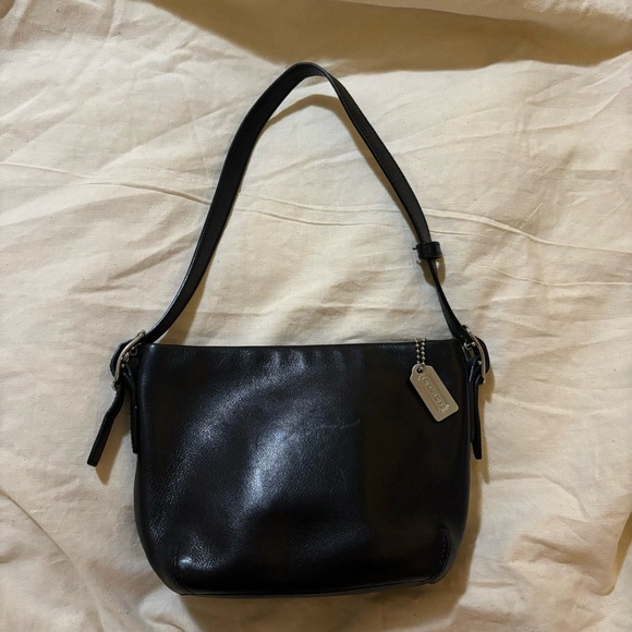 Coach Mini Bag Black Leather Mini-Purse Legacy Leather Vintage - Picture 1 of 16